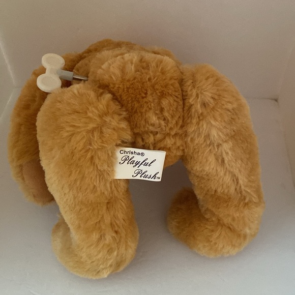 Vintage 2004 Christa Playful Plush Teddy Bear Plays Music 14” Smoke Free Home - Picture 6 of 7